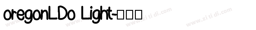 oregonLDo Light字体转换